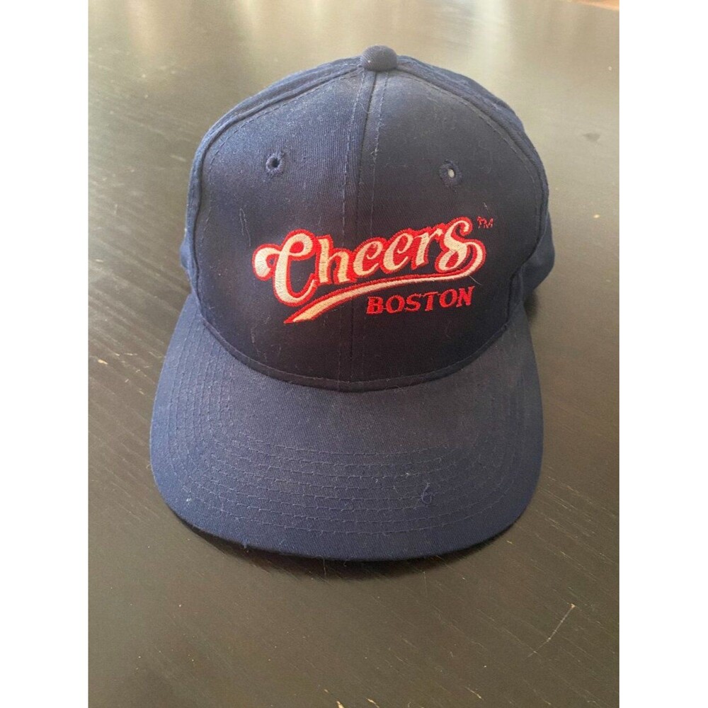 NWT VTG 90s Cheers Boston Snapback YoungAn Hat Cap Men's One Size OS Blue Color